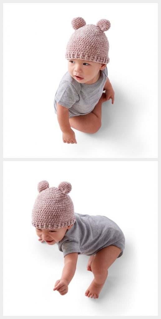 Cutie Cub Hat Free Crochet Pattern