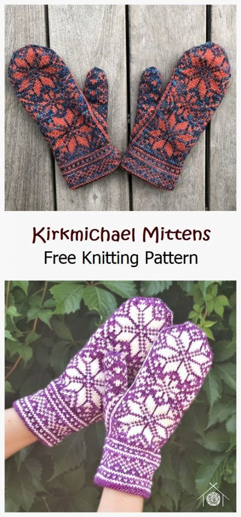Kirkmichael Mittens Free Knitting Pattern