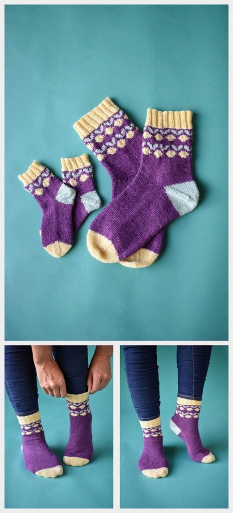Lemon Drop Socks Free Knitting Pattern