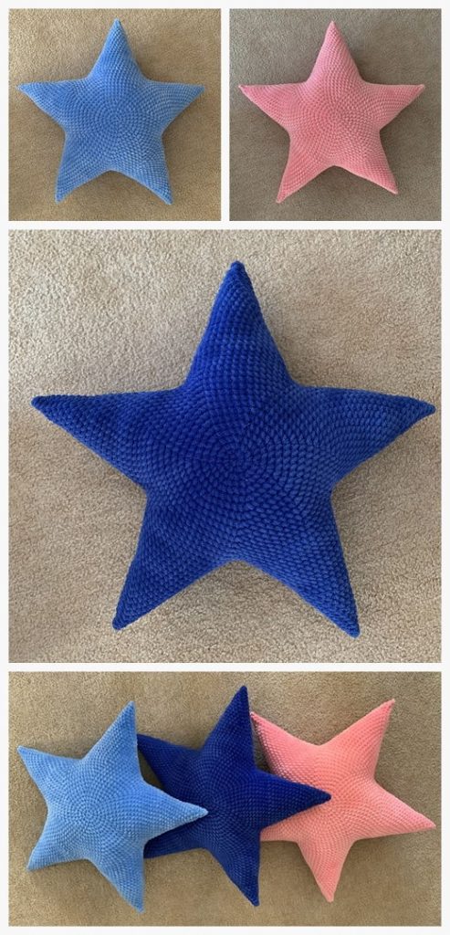 Nerida’s Star Pillow Free Crochet Pattern