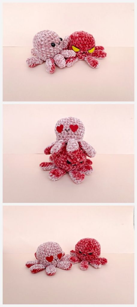 Reversible Moody Octopus Free Crochet Pattern