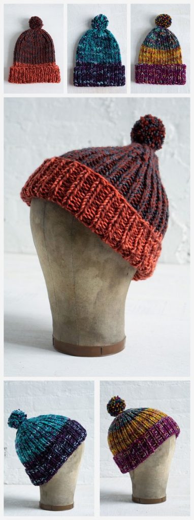 Simple Ribbed Hat Free Knitting Pattern