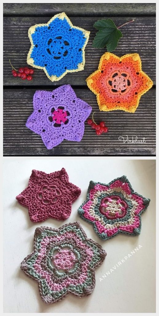 Stella Coaster Free Crochet Pattern