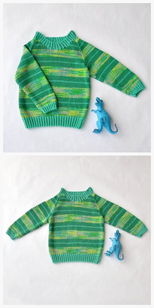 Stripe-o-saurus Free Knitting Pattern