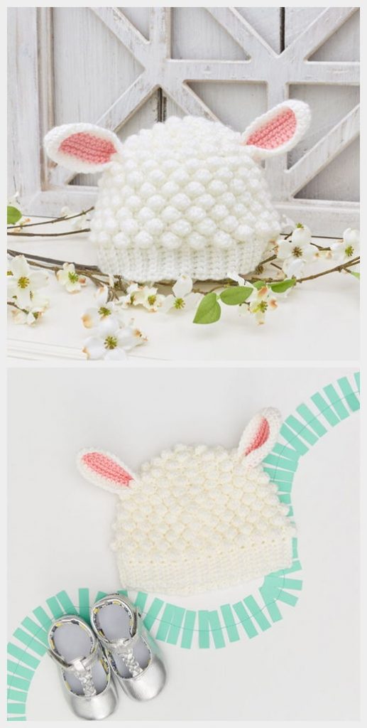 Sweet Lamb Hat Free Crochet Pattern