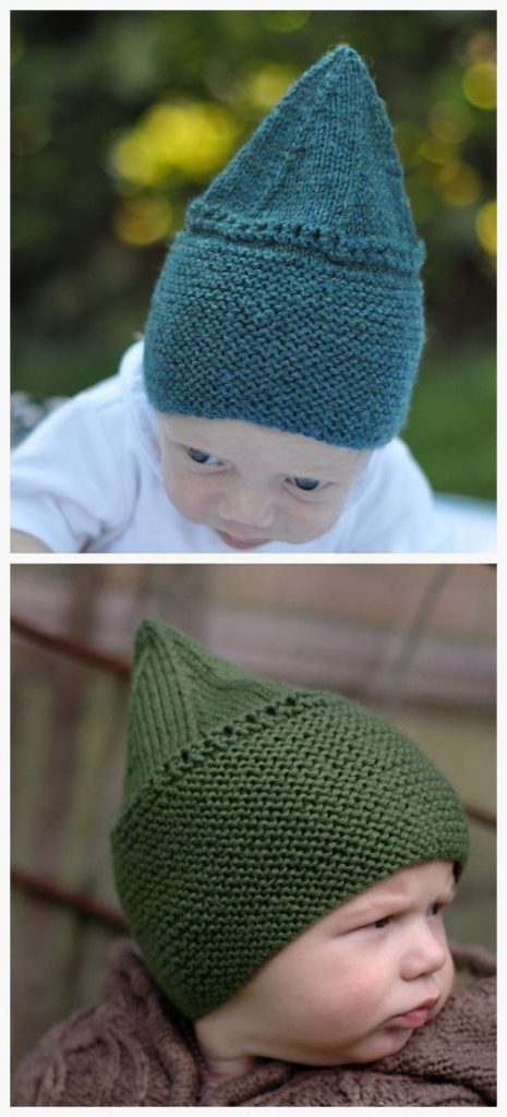 Trio of Hats Pixie Free Knitting Pattern