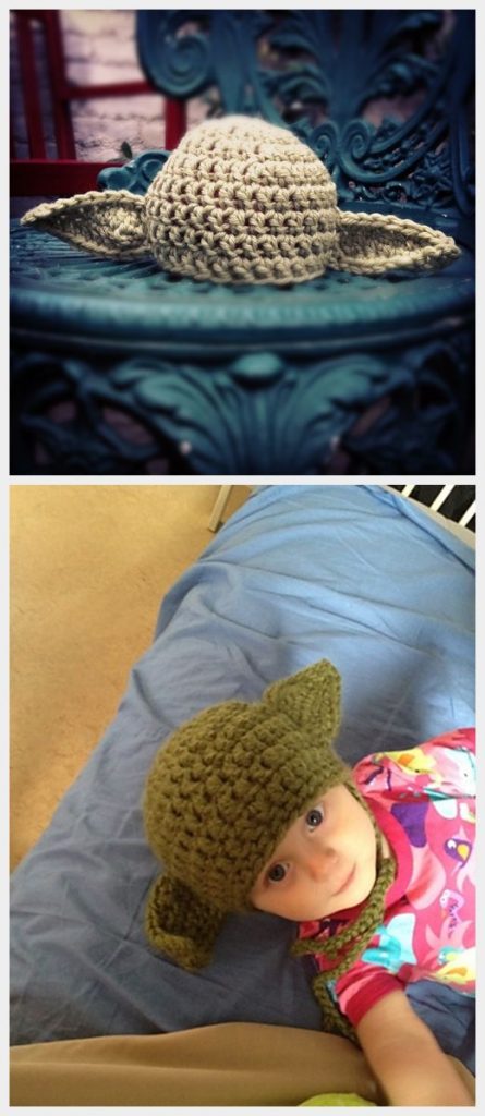 Warm Yoda Baby Hat Free Crochet Pattern