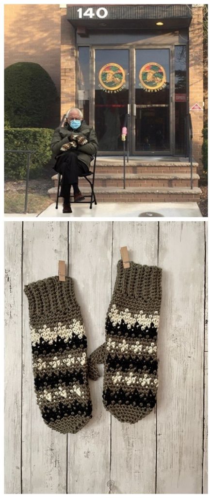 Grumpasaurus Mittens Free Crochet Pattern