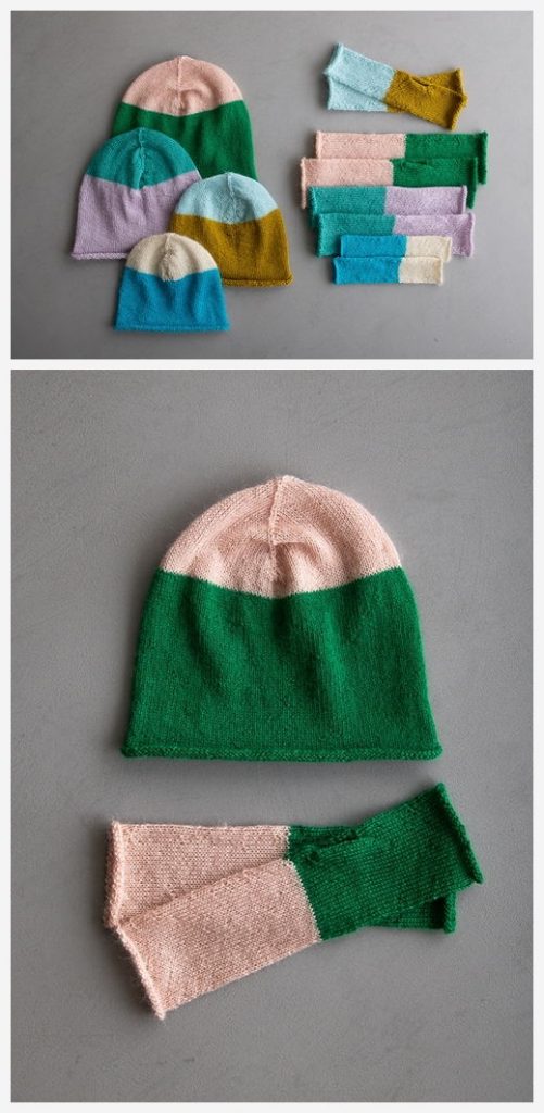 Pigment Hat + Hand Warmers Free Knitting Pattern