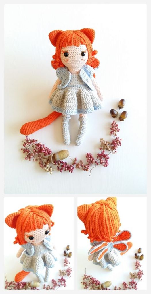 Cat Fairy Girl Free Crochet Pattern