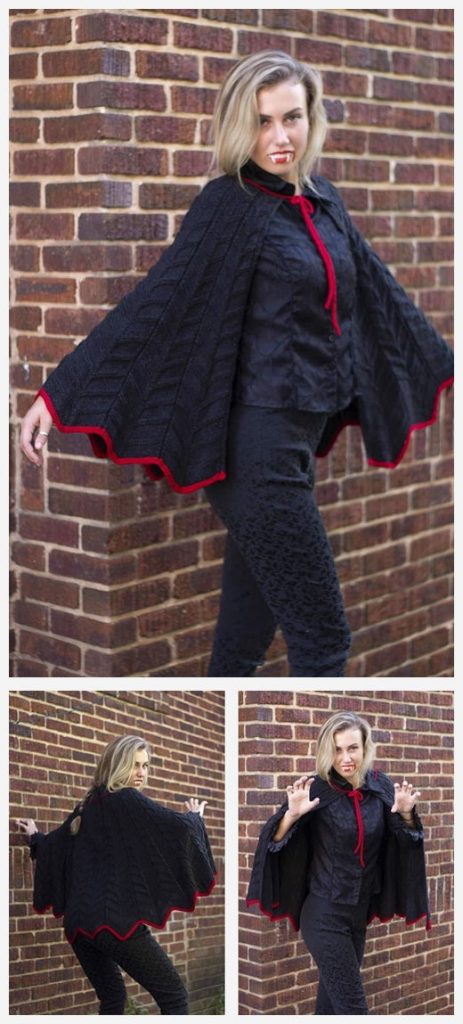 Batcape Free Knitting Pattern