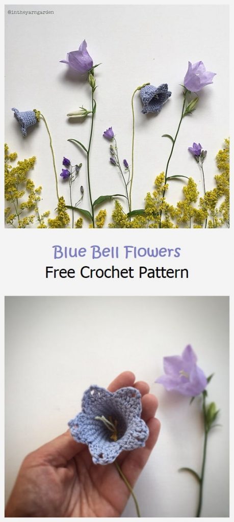 Blue Bell Flowers Free Crochet Pattern