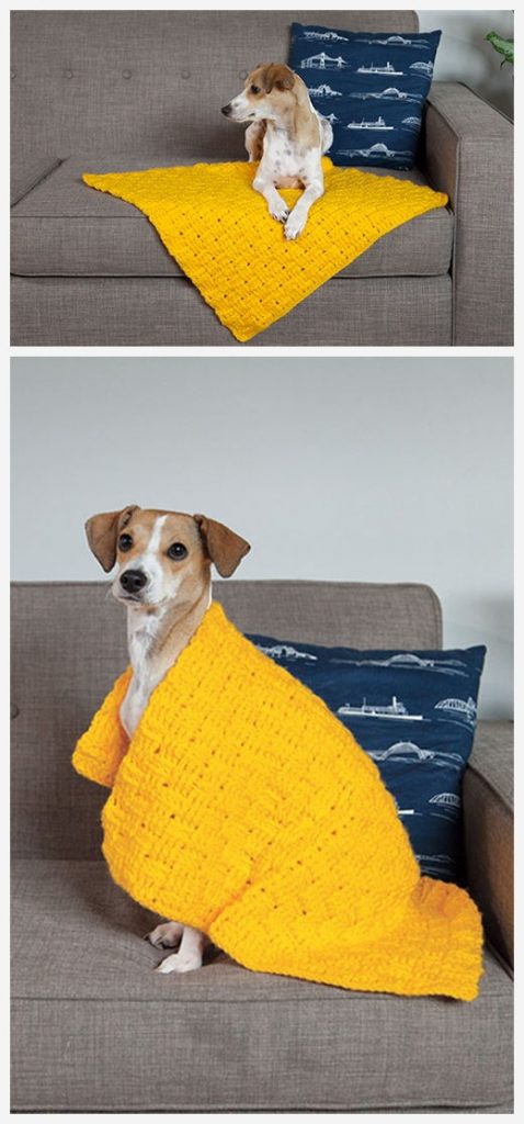 Comfort Pet Blanket Free Crochet Pattern