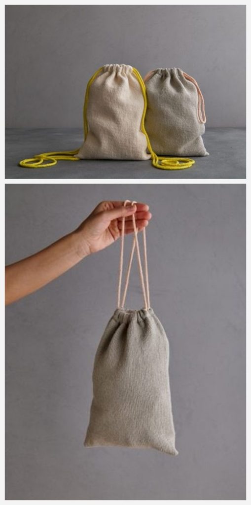 Drawstring Bag + Backpack Free Knitting Pattern