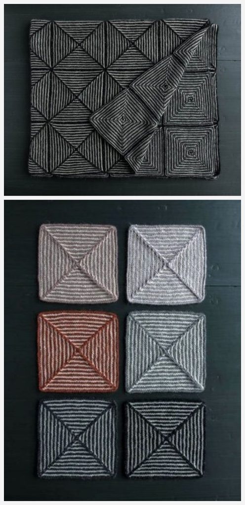 Optic Blanket Free Knitting Pattern