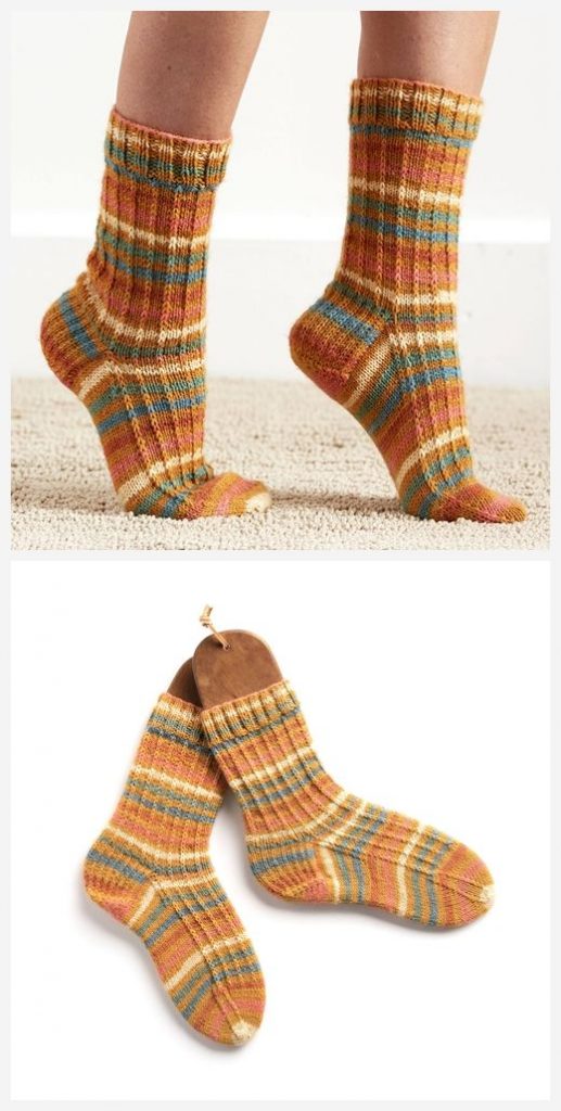 Slip Socks Free Knitting Pattern