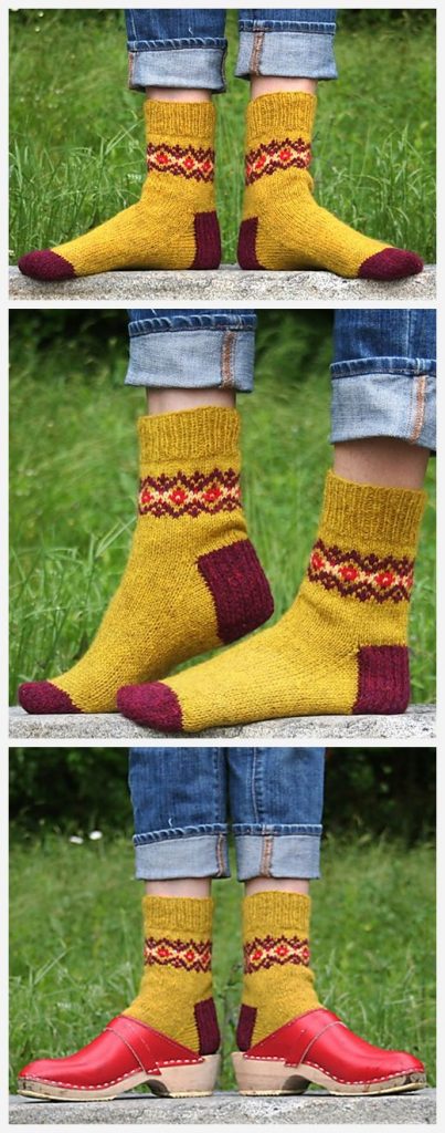 Solidago Socks Free Knitting Pattern