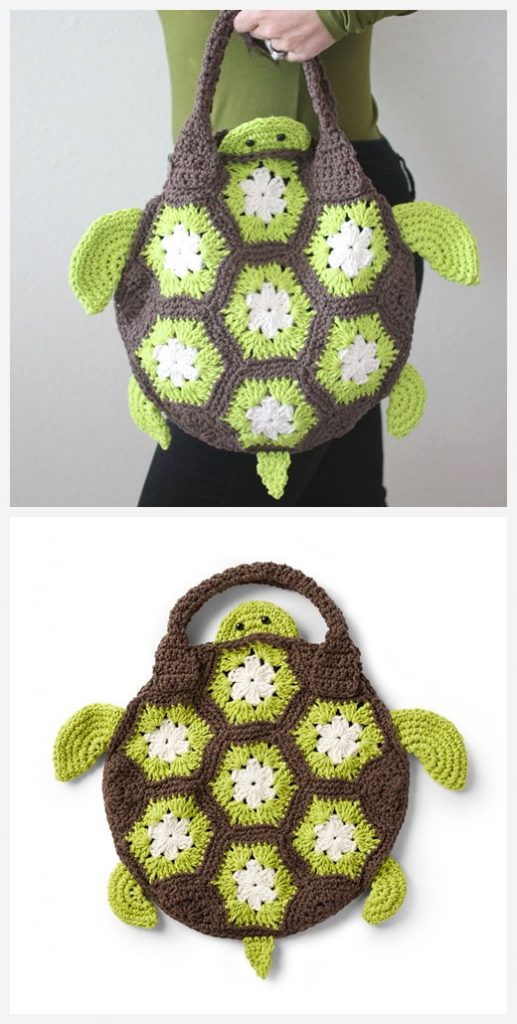Sea Turtle Tote Bag Free Crochet Pattern