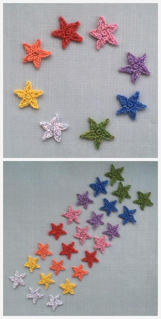 Tiny Sparkling Stars Free Crochet Pattern