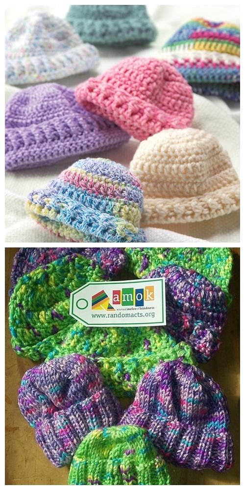 Newborn Cap Free Knitting Pattern
