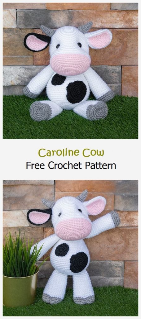 Caroline the Cow Free Crochet Pattern