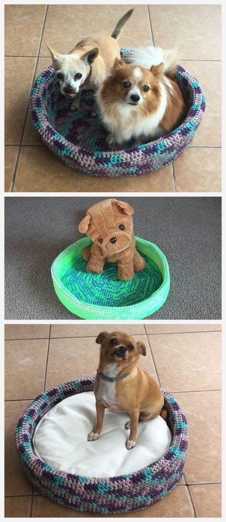 Pet Bed Free Crochet Pattern