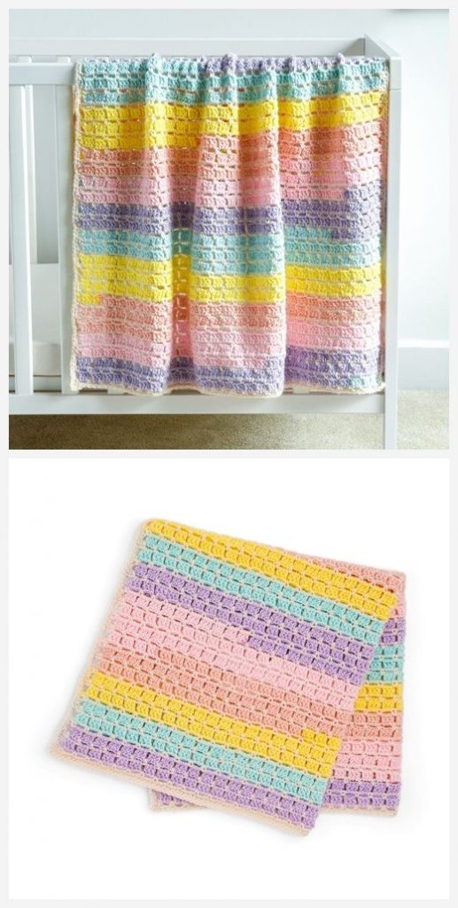 Tiles for Miles Baby Blanket Free Crochet Pattern