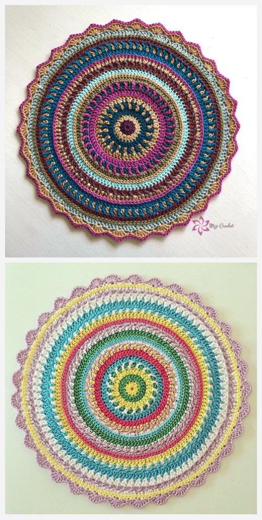 All Colours Mandala Free Crochet Pattern