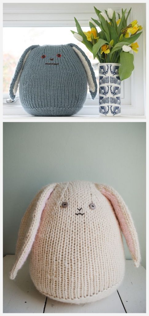 Big Cuddly Bunny Free Knitting Pattern