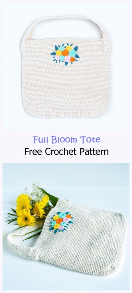 Full Bloom Tote​ Free Crochet Pattern