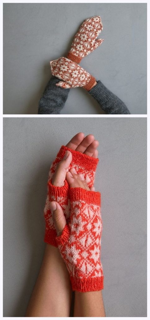 Celestial Mittens + Hand Warmers Free Knitting Pattern