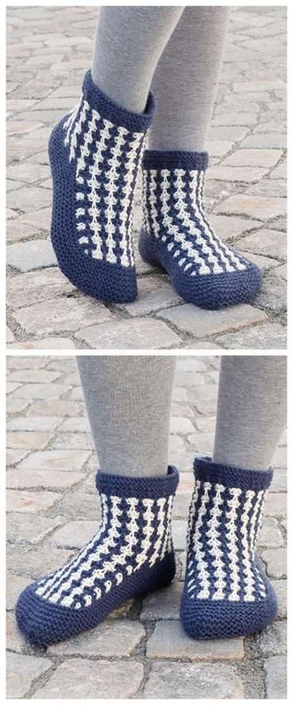 Dapper Duo Slippers Free Crochet Pattern