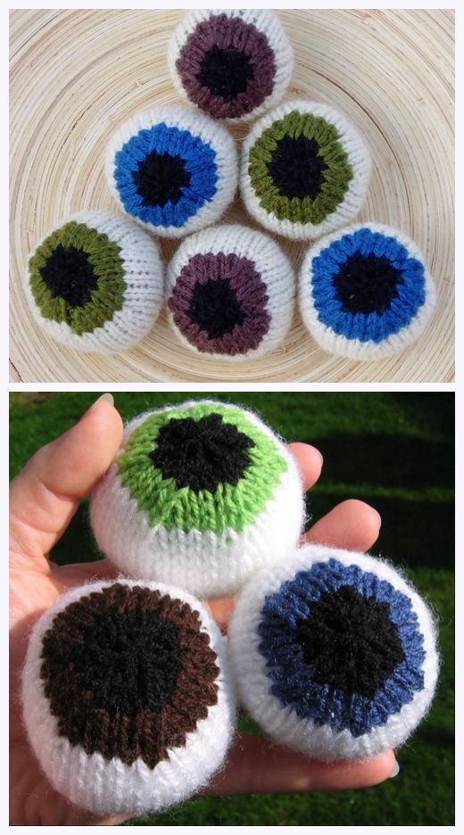 Juggling Eyeballs Free Knitting Pattern