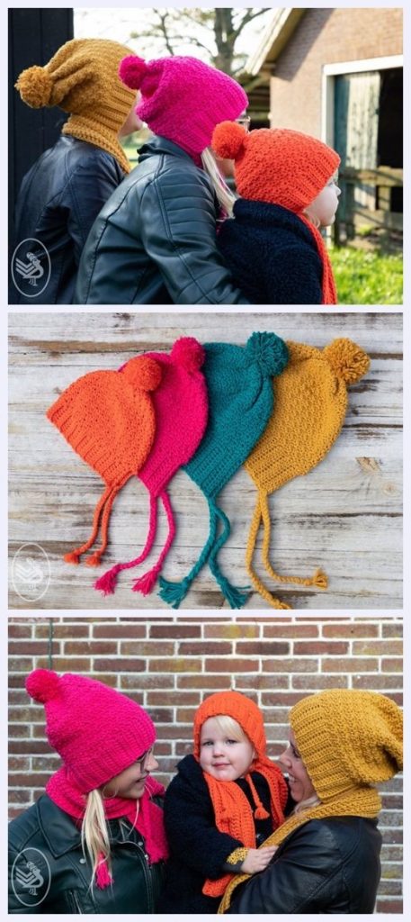 Slouchy Hat & Scarf Free Crochet Pattern