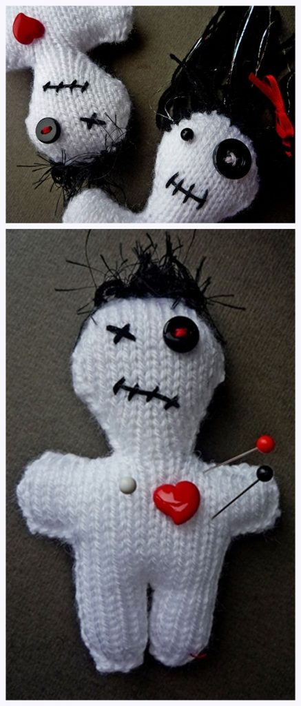 Voodoo Doll Pincushion Free Knitting Pattern