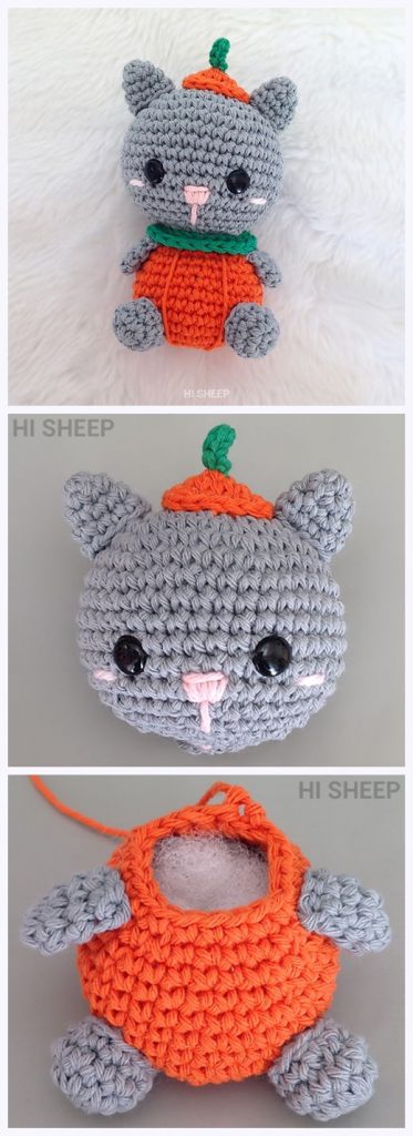 Kit the Pumpkin Cat Free Crochet Pattern