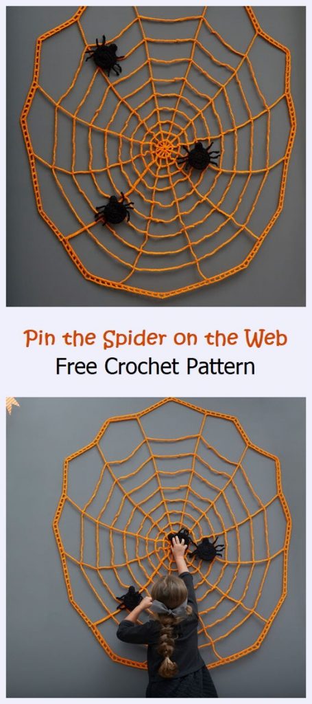 Pin the Spider on the Web Free Crochet Pattern