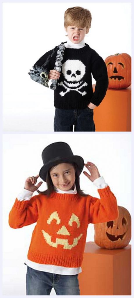 Very Scary Pullovers Free Knitting Pattern